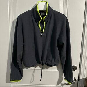Victoria's Secret PINK Fleece Cropped Sweatshirt Large